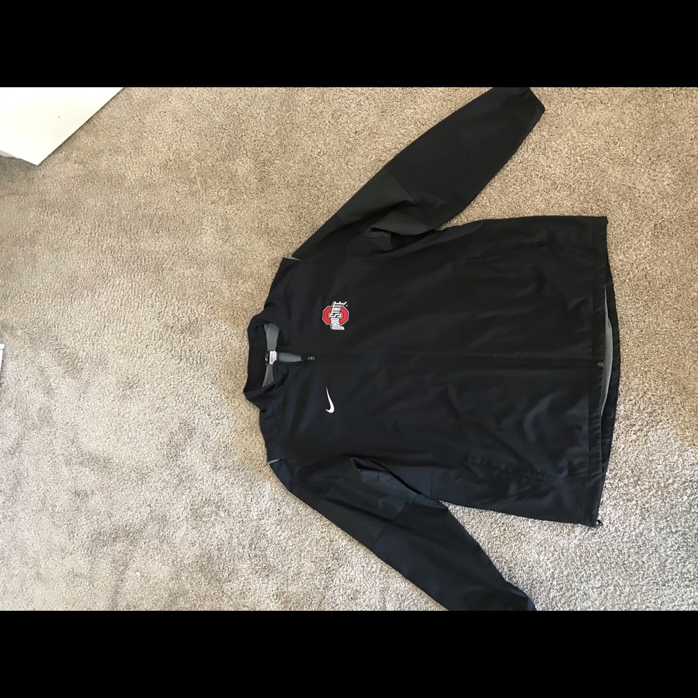 Ohio State ZIP-up jacket, size 2XL, Black